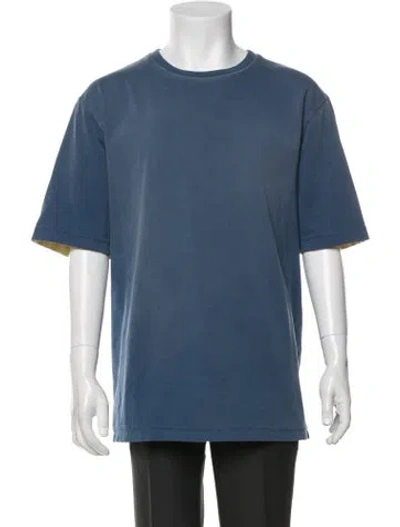 Pre-owned Loewe Anagram Short Sleeve In Blue