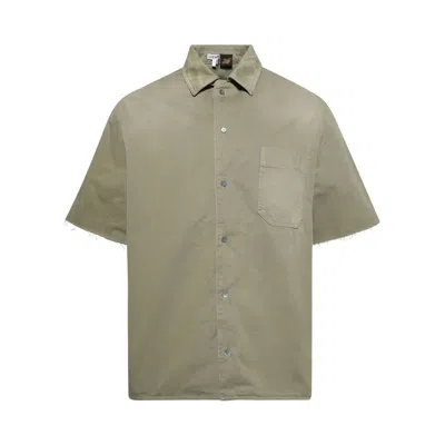 Pre-owned Loewe Anagram Short-sleeve Shirt 'sage' | Green | Men's Size 42