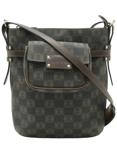 Loewe Anagram Shoulder Bag (authentic Pre-loved) In Brown