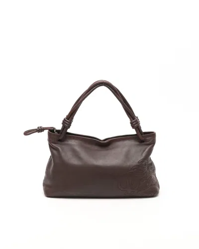 Loewe Anagram Shoulder Bag In Brown