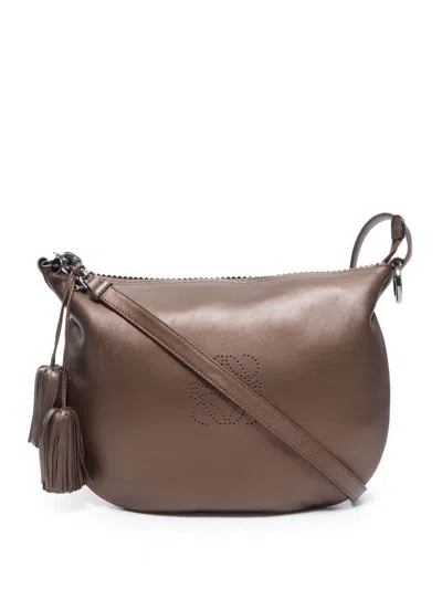 Pre-owned Loewe Anagram Shoulder Bag In Brown