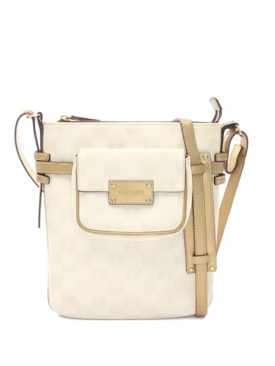 Pre-owned Loewe Anagram Shoulder Bag In Neutral