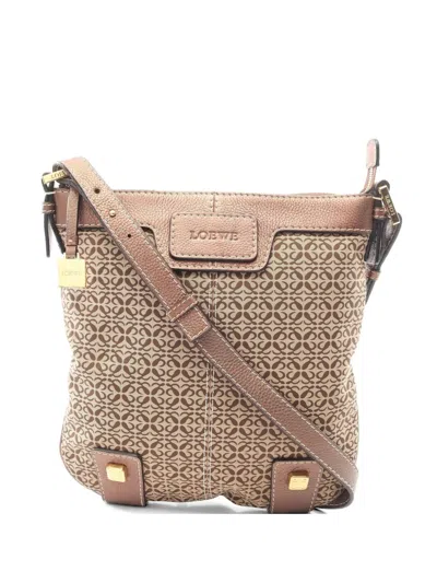 Pre-owned Loewe Anagram Shoulder Bag In Neutral