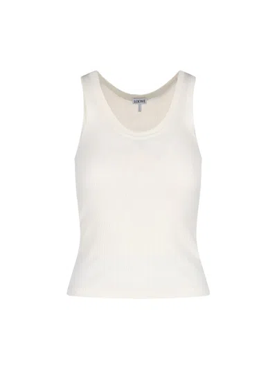 LOEWE ANAGRAM SILK TANK TOP