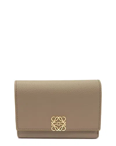Pre-owned Loewe Anagram Small Trifold Wallet (authentic Pre-loved)