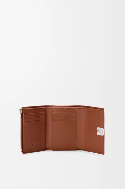 Loewe Anagram Small Vertical Wallet In Leather Skin For Woman