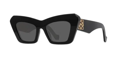 Loewe Anagram Smoke Butterfly Ladies Sunglasses Lw400361 01a 51 In Neutral