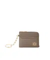 Loewe Anagram Square Coin Cardholder In Pebble Grained Calfskin