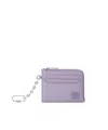 Loewe Anagram Square Coin Cardholder In Pebble Grained Calfskin In Purple