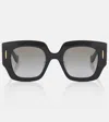 Loewe Anagram Square Sunglasses In Black