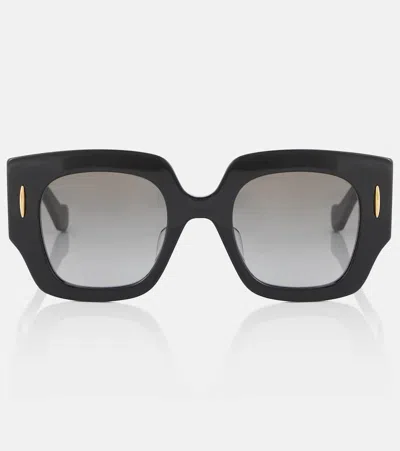 Loewe Anagram Square Sunglasses In Black