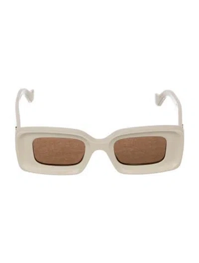 Pre-owned Loewe Anagram Square Sunglasses In Neutral