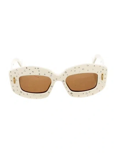 Pre-owned Loewe Anagram Square Sunglasses W/ Tags In Neutrals
