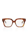 Loewe Anagram Square-frame Acetate Optical Glasses In Brown