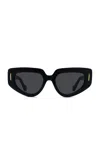 Loewe Anagram Square-frame Acetate Sunglasses In Black