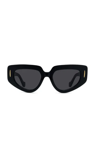 Loewe Anagram Square-frame Acetate Sunglasses In Black