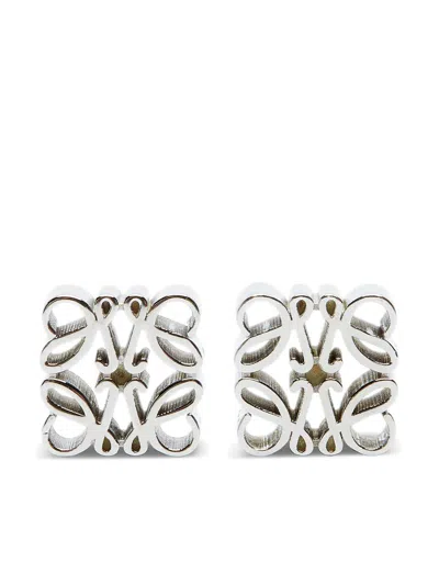 Loewe Anagram Sterling Silver Earrings