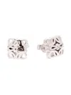 Loewe Anagram Sterling Silver Stud Earrings In Silver