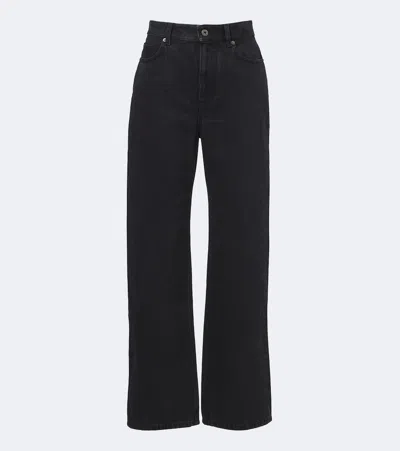 Loewe Anagram Straight Jeans In Black