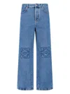 Loewe Loose-fit Anagram Jeans In Medium In Blue