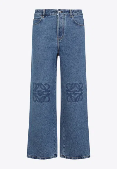 LOEWE ANAGRAM STRAIGHT-LEG JEANS