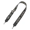 Loewe Anagram Strap In Jacquard And Calfskin In Black
