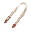 Loewe Anagram Strap In Jacquard And Calfskin In Brown