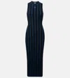 Loewe Anagram Striped Maxi Dress