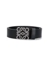 Loewe Chunky Anagram Belt In Calfskin In Black  