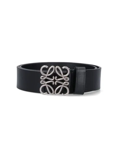 Loewe 'anagram' Sturdy Belt In Black  