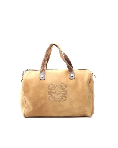 Loewe Anagram Suede Bag