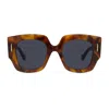 Loewe Anagram Acetate Square Sunglasses In Brown