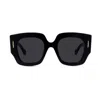 Loewe Anagram Acetate Square Sunglasses In Black