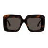 Loewe Lw40176u Anagram 52e Havana Sunglasses In Brown