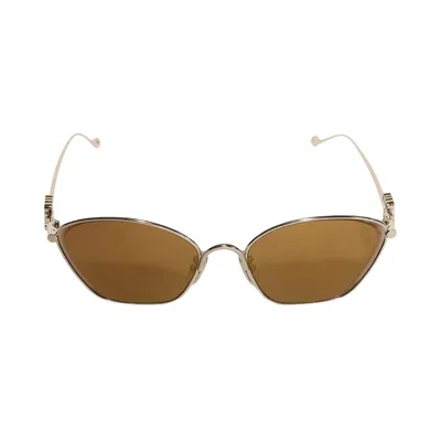 Pre-owned Loewe Anagram Sunglasses 'gold/brown Mirror' | Men's Size Onesize