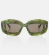 Loewe Anagram Sunglasses In Green