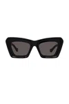 Loewe Anagram In Shiny Black & Smoke