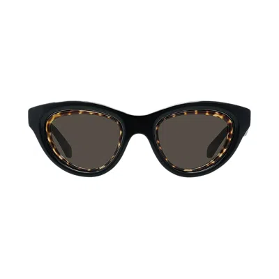 Pre-owned Loewe Anagram Sunglasses 'shiny Black/brown' | Men's Size 53
