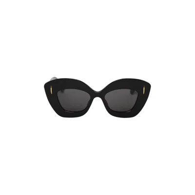 Pre-owned Loewe Anagram Sunglasses 'shiny Black/smoke' | Women's Size Onesize
