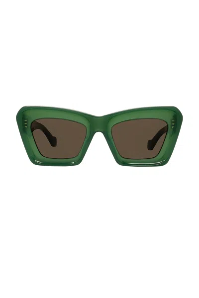 Loewe Anagram Cat-eye Sunglasses In Green