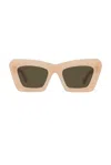 Loewe Anagram Sunglasses In Shiny Pink & Brown