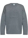 Loewe Anagram Wool Sweater In 灰色
