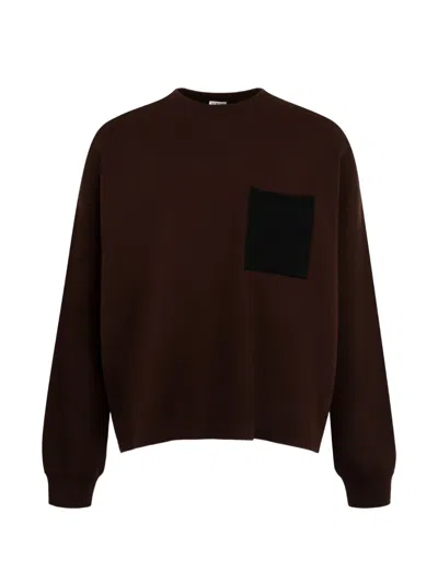 Loewe Anagram Sweater In Burgundy