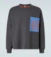 Loewe Logo-patch Pocket Sweater In Gray