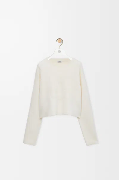 Loewe Anagram Sweater In Wool Blend Size:m For Woman In Neutral