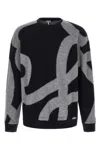 Loewe Embroidered Wool Blend Sweatshirt In Multi