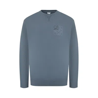 Pre-owned Loewe Anagram Sweatshirt 'indigo Blue' | Men's Size Xl