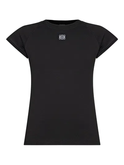 Loewe Women Anagram T-shirt In Black