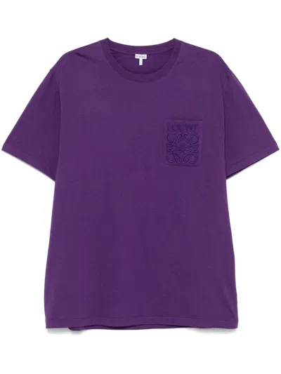 Loewe Anagram T-shirt In Violett