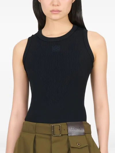 Loewe Anagram Tank Top In Black